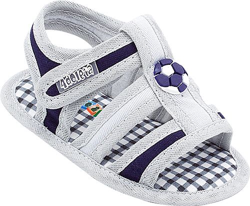 BABY SANDAL 006-128 Cinza/Marinho